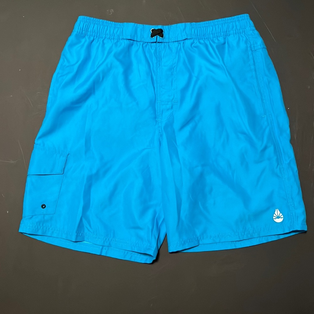 mens blue board short